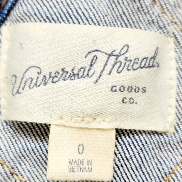 Universal Thread Womens Blue Denim Overalls With Adjustable Straps Size 0 - Picture 3 of 10